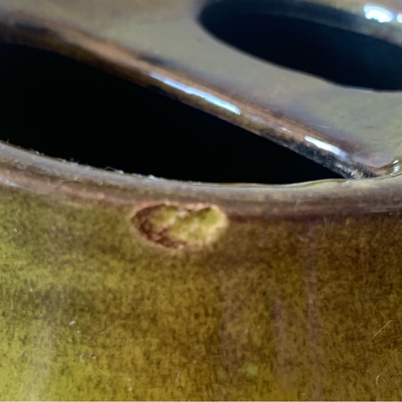 Vintage Holiday Designs USA Green Handlebar Mustache Ceramic Shaving Mug - Picture 13 of 15